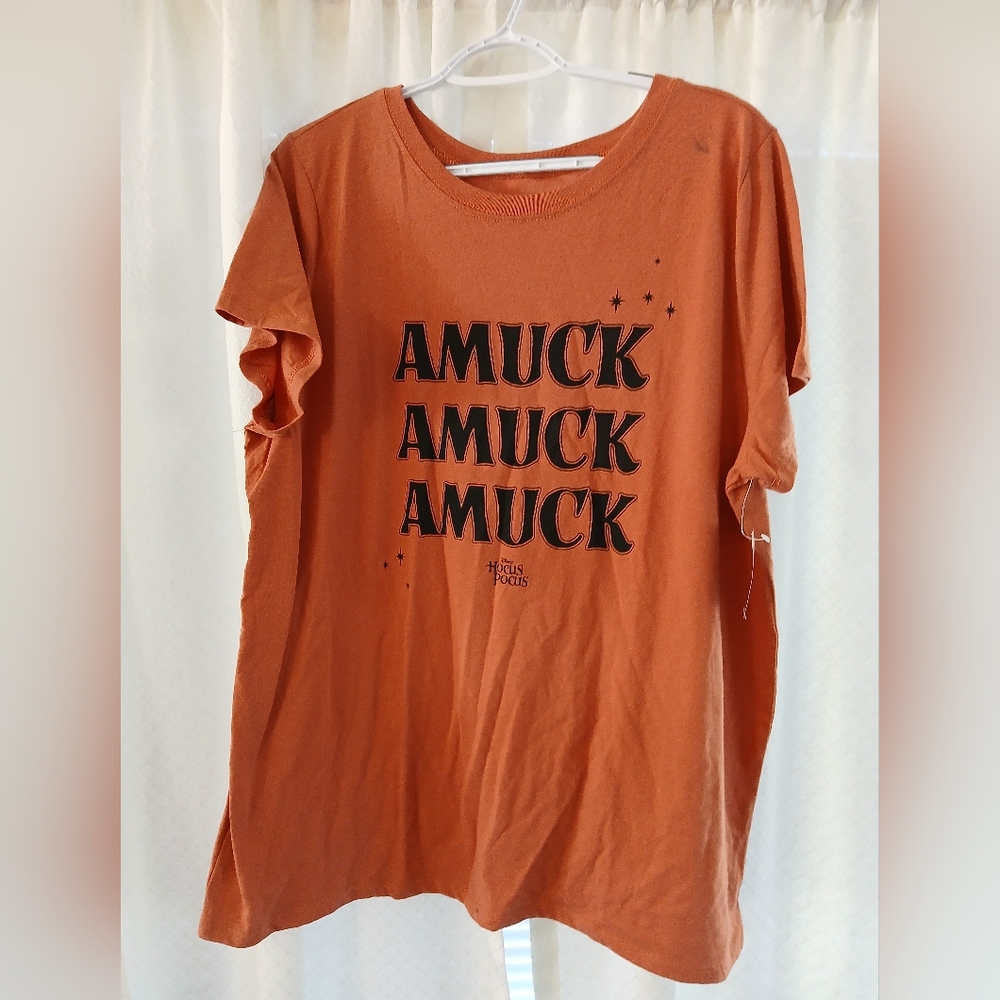 Torrid X Disney Orange Hocus Pocus AMUCK NWT Tee